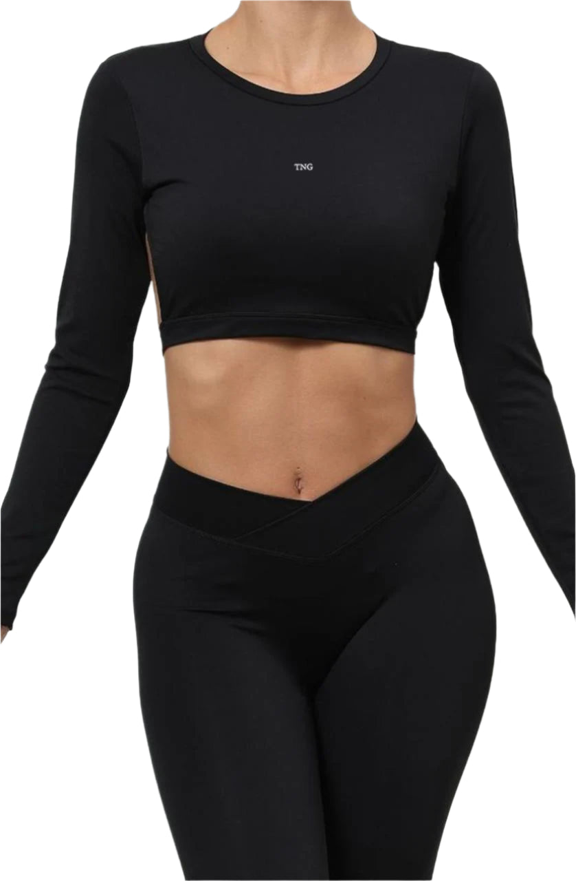 Long Sleeve Open Back