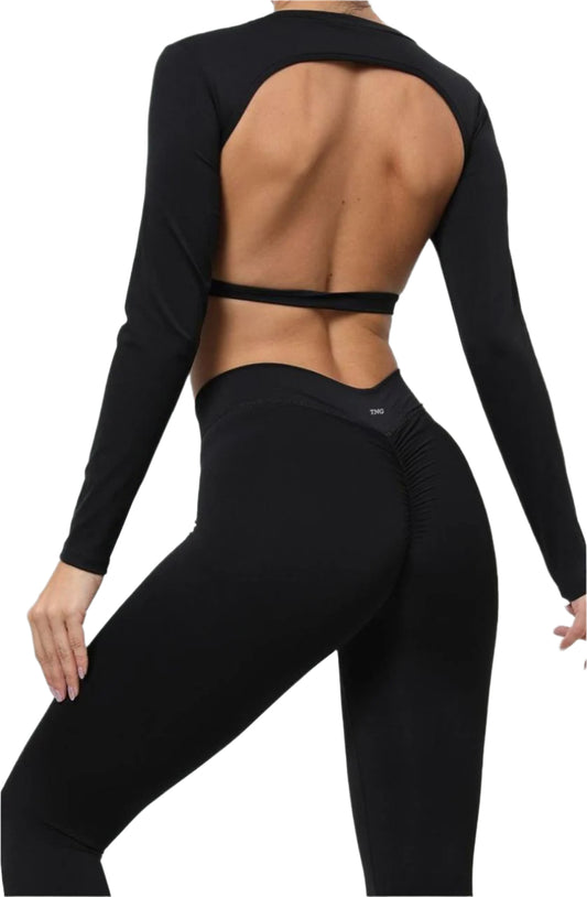 Long Sleeve Open Back